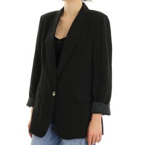 GIACCA IN LINO VICOLO NERO